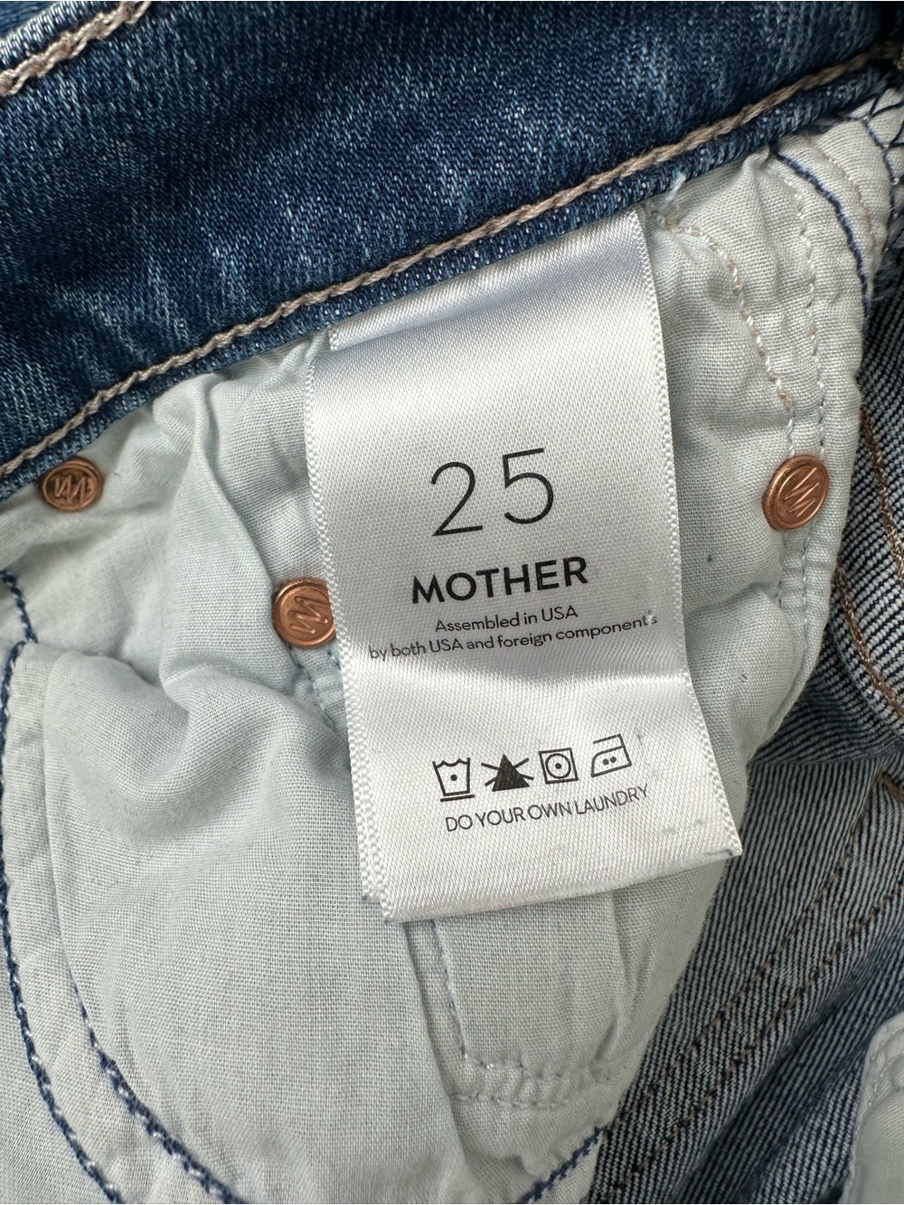 MOTHER The Tripper Ankle Fray Jeans in Light Blue - Picture 5 of 8